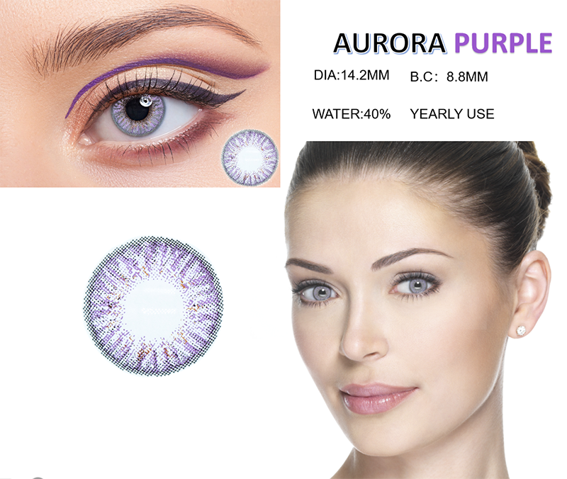 Aurora Purple Contact Lens