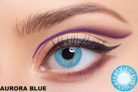 Aurora Blue Contact Lens