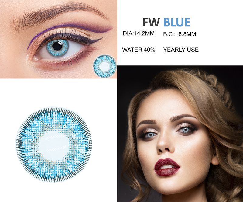FW Blue Contact Lens