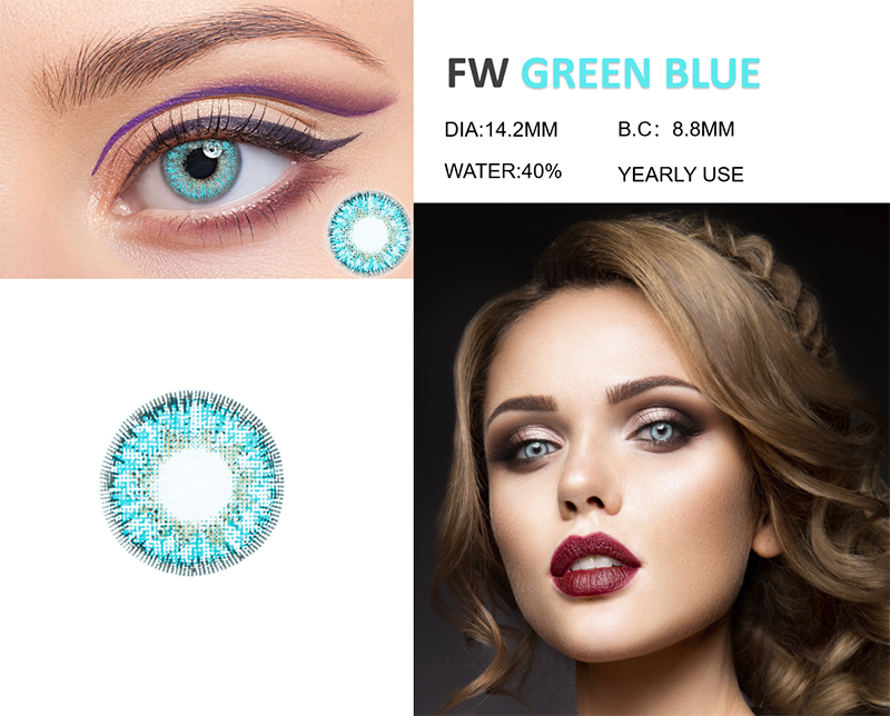 FW Green Blue Contact Lens