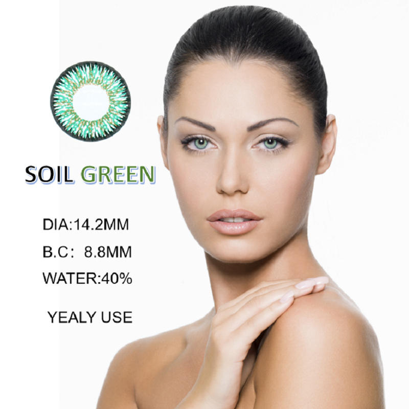 Soil Green Contact Lens