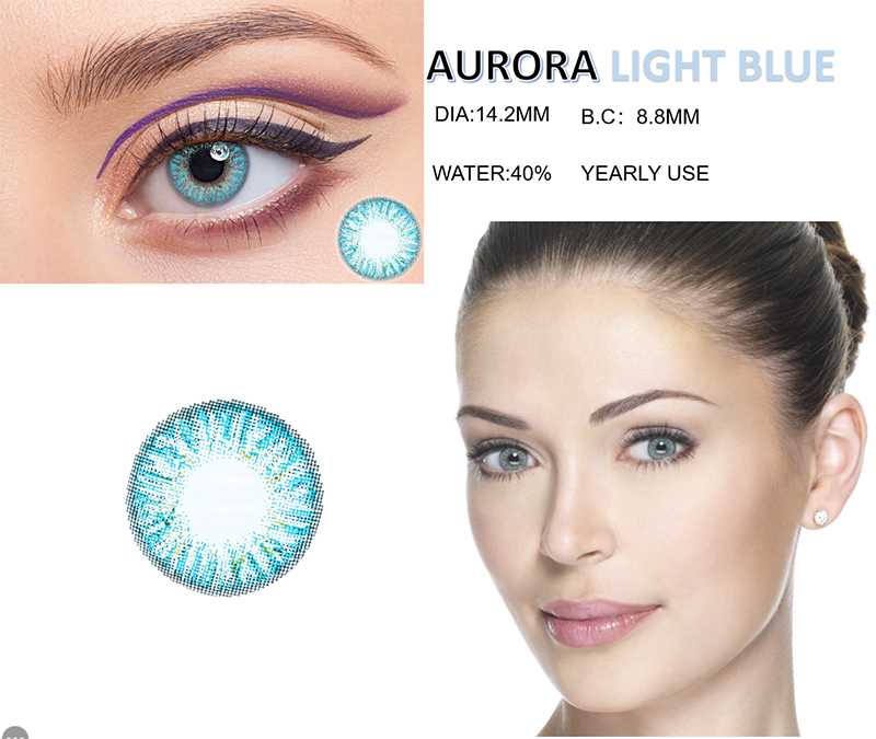 Aurora Light Blue Contact Lens