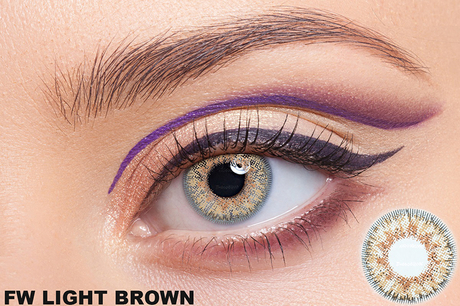 FW Light Brown Contact Lens