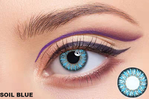 Soil Blue Contact Lens